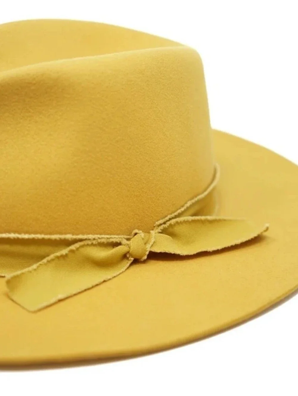 Olive & Pique Wool Felt  Wide Brim Floppy Panama Hat